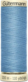 GUTERMANN---100mt---FILO-PER-CUCITO-100%-POLIESTERE---COLORE-BLU-BABY-143
