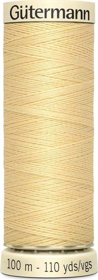 GUTERMANN---100mt---FILO-PER-CUCITO-100%-POLIESTERE---COLORE-GIALLO-CHIARISSIMO-325