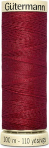 GUTERMANN---100mt---FILO-PER-CUCITO-100%-POLIESTERE---COLORE-ROSSO-CILIEGIA-367