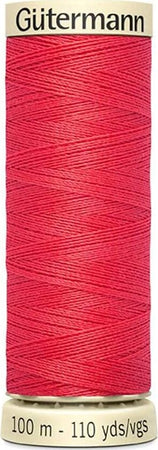 GUTERMANN---100mt---FILO-PER-CUCITO-100%-POLIESTERE---COLORE-ROSSO-CORALLO-16-*