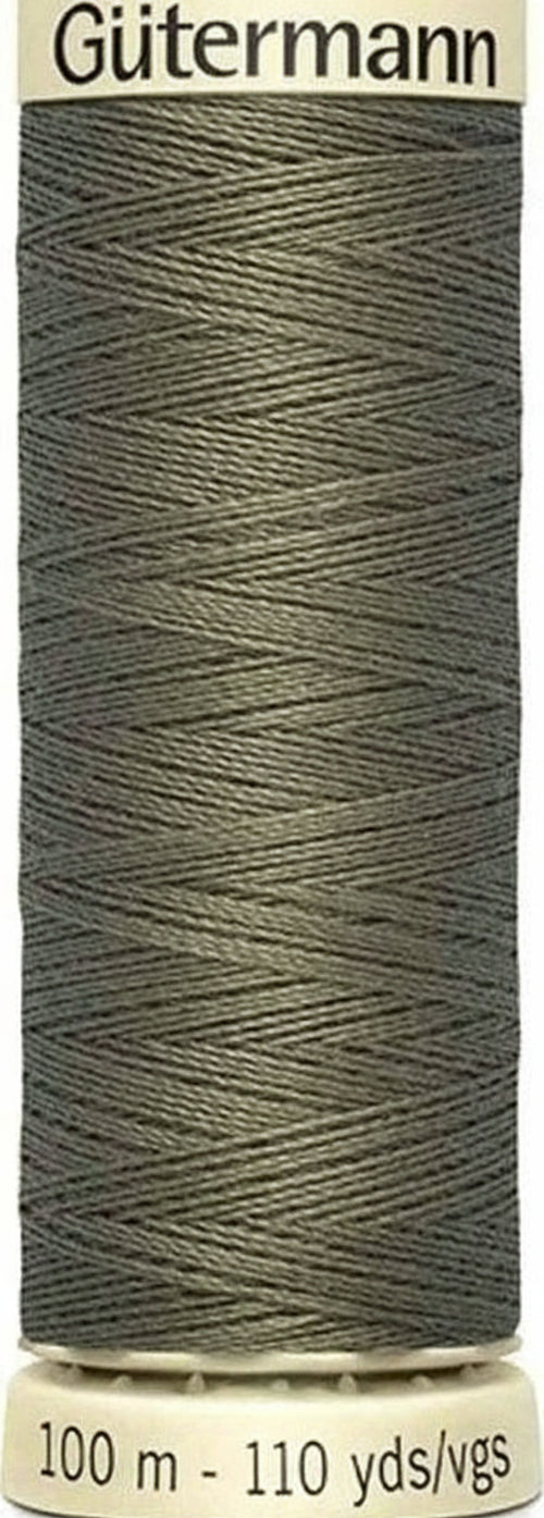 GUTERMANN---100mt---FILO-PER-CUCITO-100%-POLIESTERE---COLORE-VERDE-CACHI-SCURO-825-**