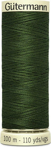 GUTERMANN---100mt---FILO-PER-CUCITO-100%-POLIESTERE---COLORE-VERDE-MILITARE-597
