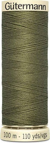 GUTERMANN---100mt---FILO-PER-CUCITO-100%-POLIESTERE---COLORE-VERDE-OLIVA-432