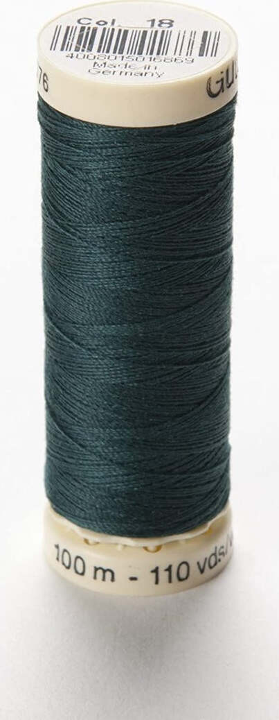 GUTERMANN---100mt---FILO-PER-CUCITO-100%-POLIESTERE---COLORE-VERDE-SCURO-18