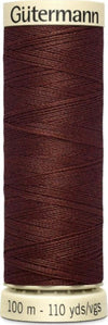 GUTERMANN---100mt---FILO-PER-CUCITO-100%-POLIESTERE---COLORE-VIN-BRULE'-230