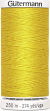 GUTERMANN---250mt---FILO-PER-CUCITO-100%-POLIESTERE---COLORE-GIALLO-ORO-106