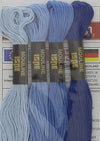 GUTERMANN---4-PEZZI---MATASSINE-DI-FILO-PER-RICAMO-MOULINE---COLORE-MIX-BLU---4PZx8MT