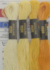 GUTERMANN---4-PEZZI---MATASSINE-DI-FILO-PER-RICAMO-MOULINE---COLORE-MIX-GIALLO---4PZx8MT