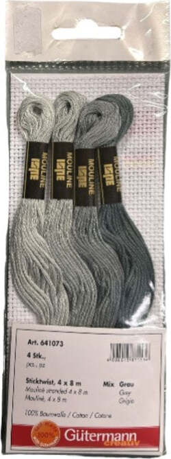 GUTERMANN---FILO-RICAMO-MOULINE-MIX-GRIGIO-4PZ-X-8MT