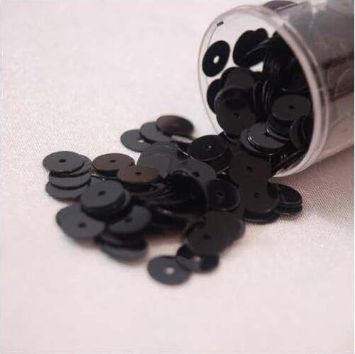 GUTERMANN---PAILLETTES-6MM-PIATTE-NERE