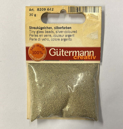 GUTERMANN---PERLE-DI-VETRO-COLORE-ARGENTO-30GR