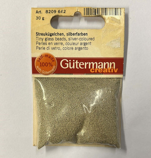 GUTERMANN---PERLE-DI-VETRO-COLORE-ARGENTO-30GR