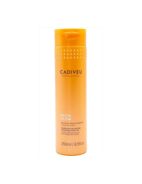 Cadiveu nutri glow sulfate-free shampoo 250 ml, deterge rispettando l'integrità dei capelli secchi e opachi