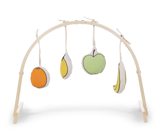 Giochi Palestrina Frutta Childhome Tela (Set di 4)