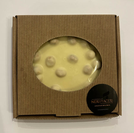 Disco Nocciolato con Nocciole intere Latte o Bianco o Fondente 180/200gr