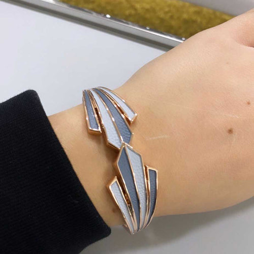 Bracciale Alexarte artigianale con cristalli e placcature in oro o argento, confezione elegante in velluto e scatola argentata