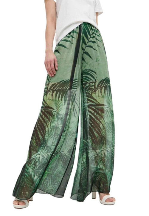 GUESS PANTALONE ROXAN WIDE LEG PANT da donna