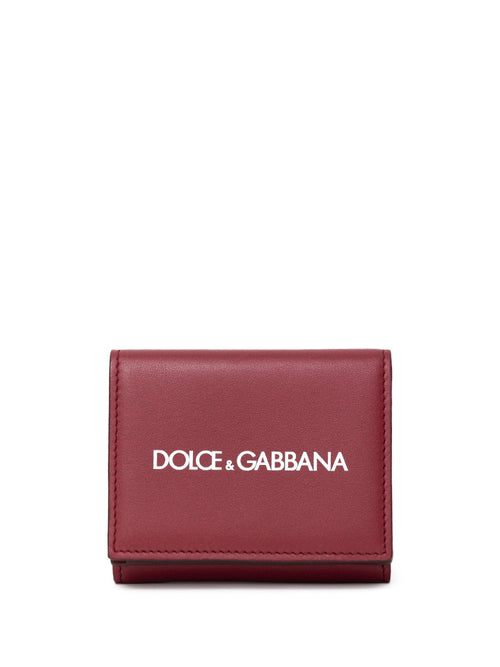 Dolce & Gabbana Mini Portafogli in Pelle Rossa da uomo