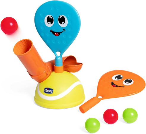 CHICCO Padel Set - gioco elettronico padel - Include Due Racchette e 4 Palline - Allena la coordinazione Manuale e la motricità fine, Giochi Sportivi, 3-5 Anni