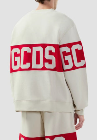 GCDS FELPA BAND LOGO CREWNECK da uomo