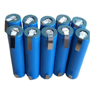 Stock 10 Batterie 18650 Li-Ion 4800mAh 3.7V - Maxi Fornitura con Linguette Paglietta Pre-Saldate per Pacco Batteria