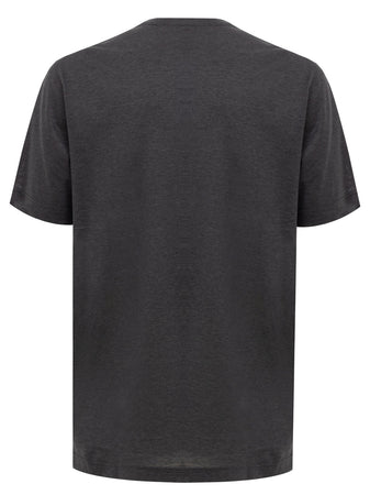 Corneliani T-Shirt in Cotone con Stampa Centrale da uomo