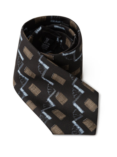 GIORGIO ARMANI Cravatta nera in seta Giorgio Armani da uomo