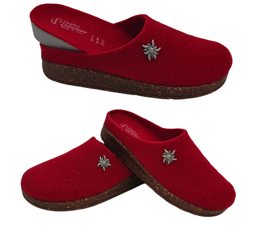 Ciabatte Tirolesi da Donna, Pantofole Invernali da Casa, Sottopiede Estraibile, 100% Made in Italy