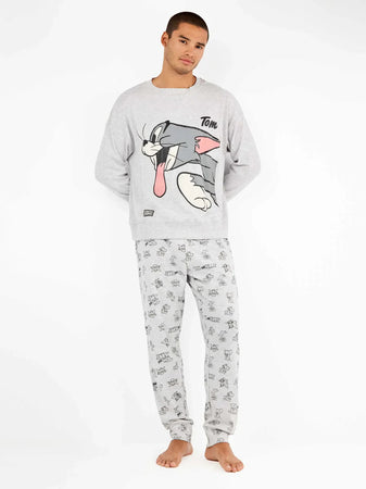 Pigiama Uomo Gisela 2/20350S – Completo Tom & Jerry in Maglia Interlock