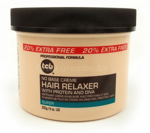Hair Relaxer Tcb with Protein & Dna Super Crema Stiraggio per Capelli 255 G Crema Rilassante Nutriente