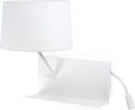 HANDY Lampada da parete bianca con lettore LED destra Illuminazione/Illuminazione per interni/Illuminazioni per pareti/Applique Led Mall Home - Napoli, Commerciovirtuoso.it