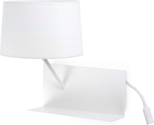 HANDY Lampada da parete bianca con lettore LED destra Illuminazione/Illuminazione per interni/Illuminazioni per pareti/Applique Led Mall Home - Napoli, Commerciovirtuoso.it
