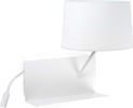 HANDY Lampada da parete bianca con lettore LED sinistra Illuminazione/Illuminazione per interni/Illuminazioni per pareti/Applique Led Mall Home - Napoli, Commerciovirtuoso.it