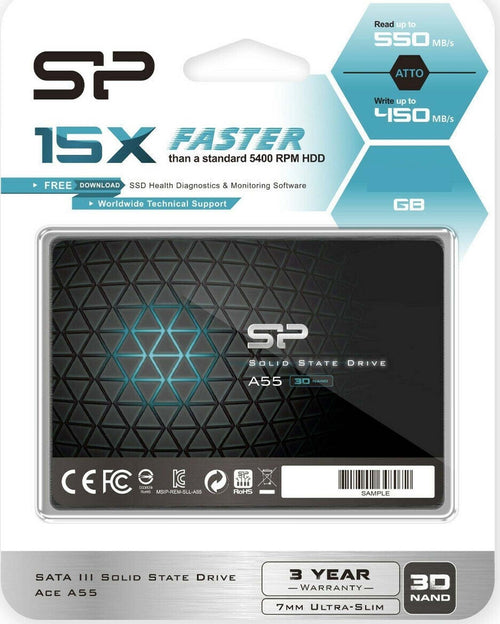 Hard Disk Interno Ssd 256gb High Sata 3 2,5'' Per Computer Desktop Laptop Sp A55 Hard Disk Trade Shop italia - Napoli, Commerciovirtuoso.it