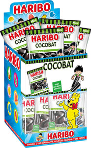 Haribo mini cocobat caramelle gommose ripiene, gusto liquirizia, ideali per feste - 30 bustine da 40gr [1200gr]
