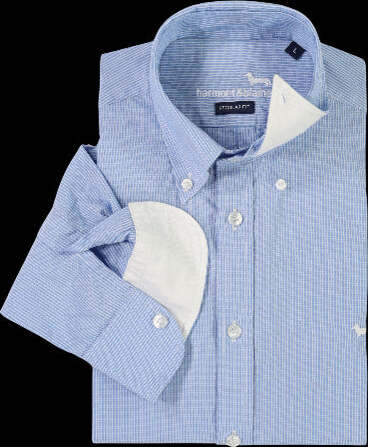 Harmont-&amp;-Blaine-Camicie-Azzurro-da-uomo