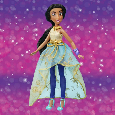 Hasbro Disney Princess, Vita Da Principessa, Guardaroba All'ultima Moda, Jasmine E Rapunzel, Giocattolo Per Bambine E Bambini Dai 3 Anni In Su, Armadio Per Bambole Con Vestiti