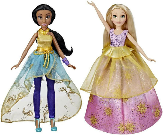 Hasbro Disney Princess, Vita Da Principessa, Guardaroba All'ultima Moda, Jasmine E Rapunzel, Giocattolo Per Bambine E Bambini Dai 3 Anni In Su, Armadio Per Bambole Con Vestiti