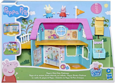 Hasbro Peppa Pig Pep Clubhouse Gioco per Bambini Casa Con 11 Pezzi E 2 Personaggi