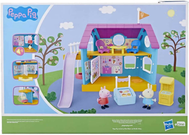 Hasbro Peppa Pig Pep Clubhouse Gioco per Bambini Casa Con 11 Pezzi E 2 Personaggi