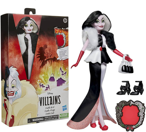 Hasbro Princess Villains Crudelia De Mon Bambola Giocattolo Dal Film La Carica Dei 101 Fashion Doll Con Accessori E Vestiti Rimovibili