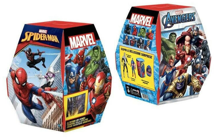 Hasbro Sorpresovo Marvel 2023 - Uovo Di Pasqua Con Sorprese Avengers Marvel Spiderman Uovo Di Pasqua Con Giocattoli Trovi Sempre Due Personaggi Marvel Habro