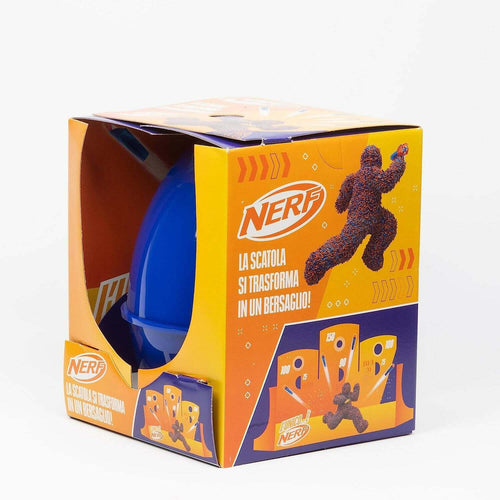 Hasbro Sorpresovo Nerf 2023 - Uovo con sorprese e Scatola che si trasforma in Set di Bersagli