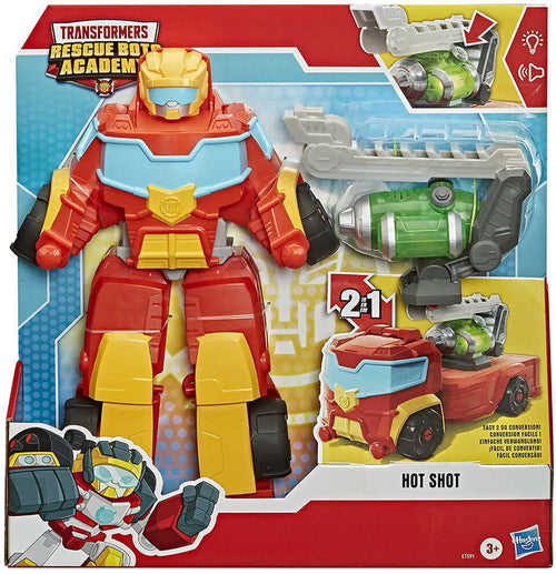 Hasbro Transformers Rescue Bots Hot Shot 2in1 Gioco per Bambini Da Robot a Veicolo