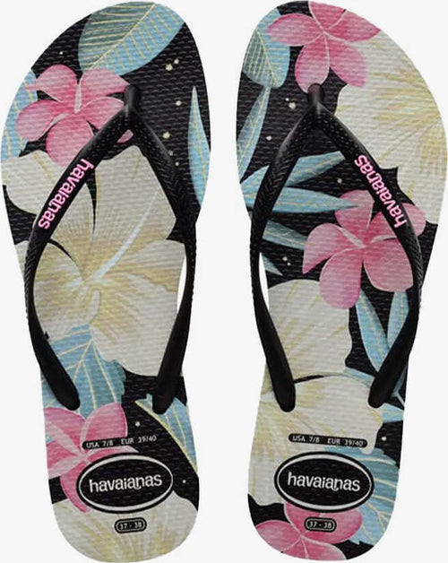 Havaianas | Slim Floral Ciabatte Mare Donna Infradito Moda/Donna/Scarpe/Sandali e ciabatte/Infradito e ciabatte da spiaggia You Store - Messina, Commerciovirtuoso.it
