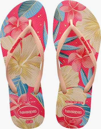 Havaianas | Slim Floral Ciabatte Mare Donna Infradito Moda/Donna/Scarpe/Sandali e ciabatte/Infradito e ciabatte da spiaggia You Store - Messina, Commerciovirtuoso.it