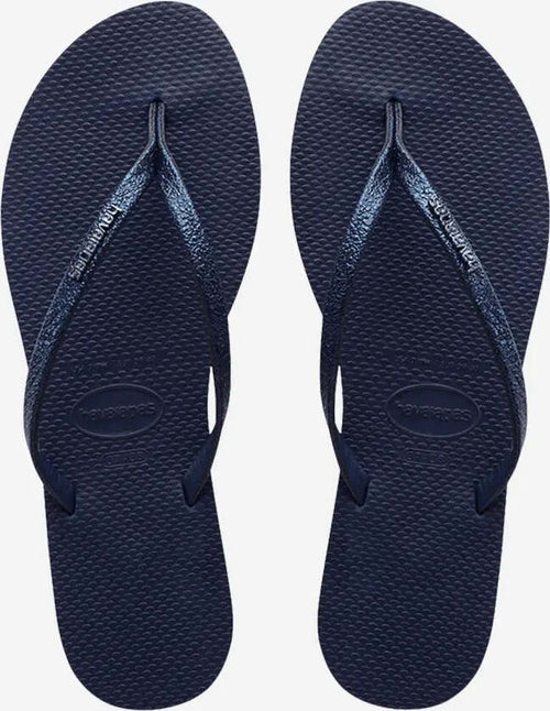 Havaianas You Shine Ciabatte Infradito Donna in Gomma Blu Tinta Unita Infradito Effetto a Crepe Impermeabili All'acqua Moda/Donna/Scarpe/Sandali e ciabatte/Infradito e ciabatte da spiaggia You Store - Messina, Commerciovirtuoso.it