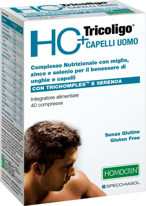 HC+-TRICOLIGO-CAPELLI-UOMO-integratore-alimentare-40-compresse-Specchiasol