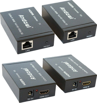 Hdmi Extender Ethernet Cavo Di Rete Lan Over Cat5e Cat6 60 Metri Hdmi 3d 1080p Informatica e Videogiochi > Periferiche di rete > Cavi di Rete Trade Shop italia - Napoli, Commerciovirtuoso.it