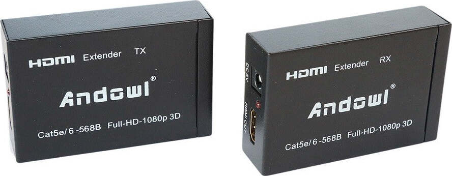 Hdmi Extender Ethernet Cavo Di Rete Lan Over Cat5e Cat6 60 Metri Hdmi 3d 1080p Informatica e Videogiochi > Periferiche di rete > Cavi di Rete Trade Shop italia - Napoli, Commerciovirtuoso.it